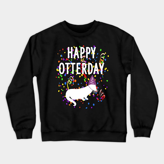 Otter pun parody animal gift otterday Crewneck Sweatshirt by FindYourFavouriteDesign